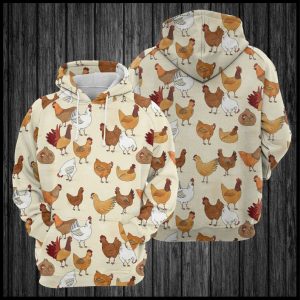 Chicken Lover Gift All Over Hoodie